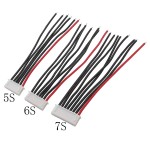 Wholesale 10pcs 2s 3s 4s 5s 6s 7s Battery Balance Charger Plug Cable Connector  22AWG Balancer Silicone Wire